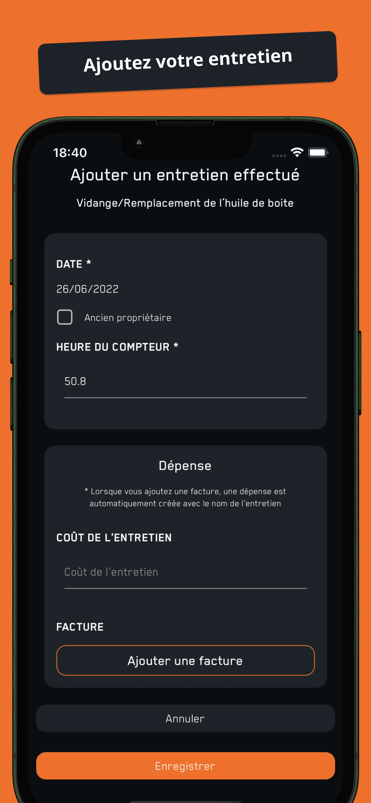 L’application dédiée à l’entretien de votre motocross et enduro