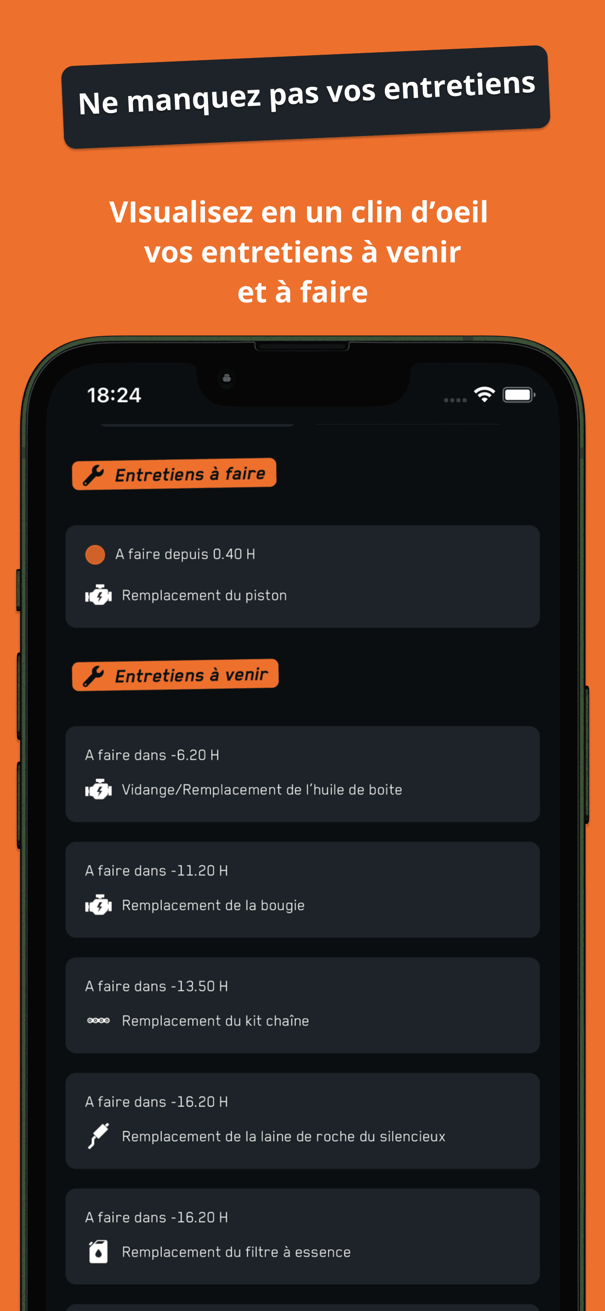 L’application dédiée à l’entretien de votre motocross et enduro