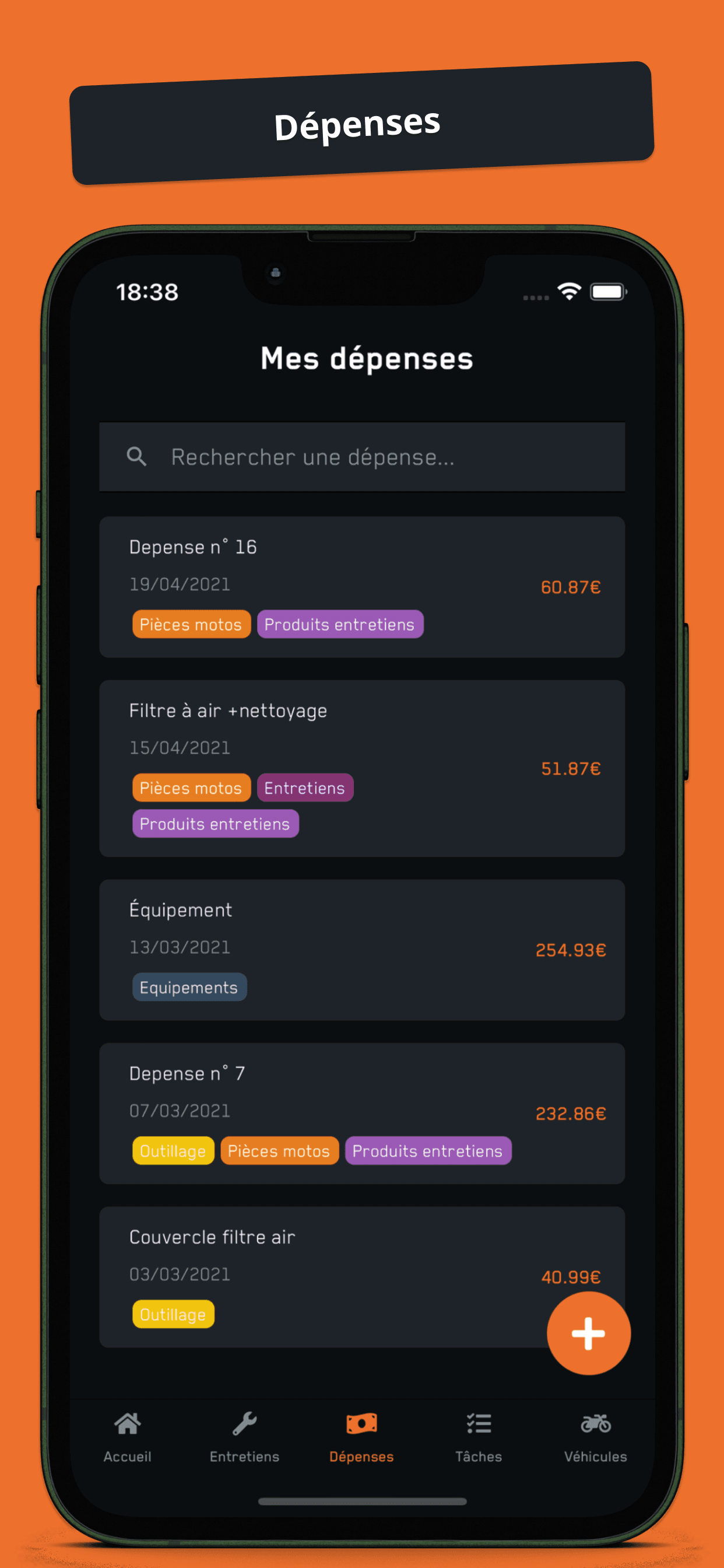 L’application dédiée à l’entretien de votre motocross et enduro